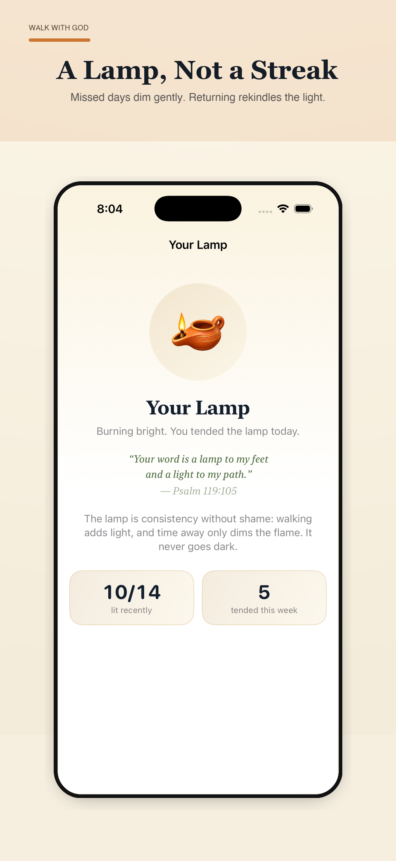 A lamp, not a streak